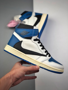 Air Jordan 1 Retro High OG SP Travis Scott Fragment Military Blue